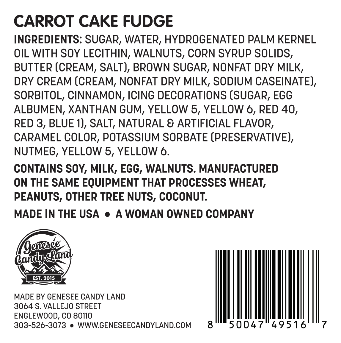 Carrot Cake Fudge