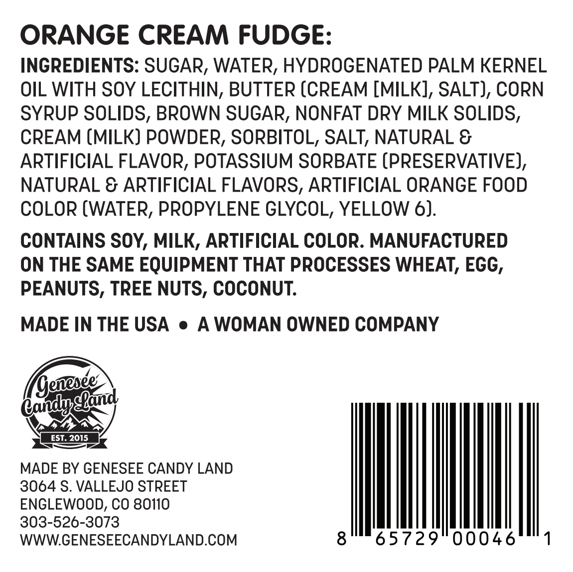 Orange Cream Fudge