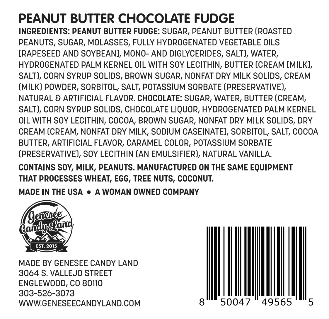 Peanut Butter Chocolate Fudge