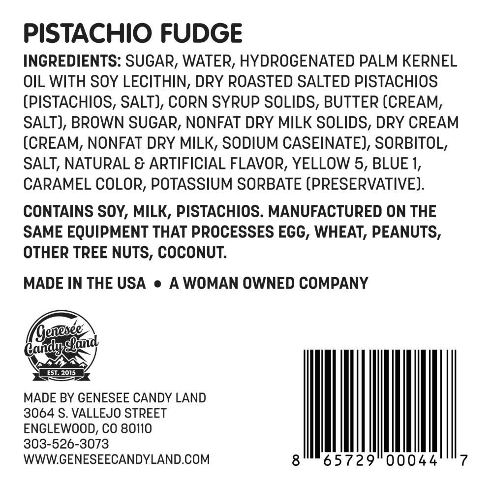 Pistachio Fudge