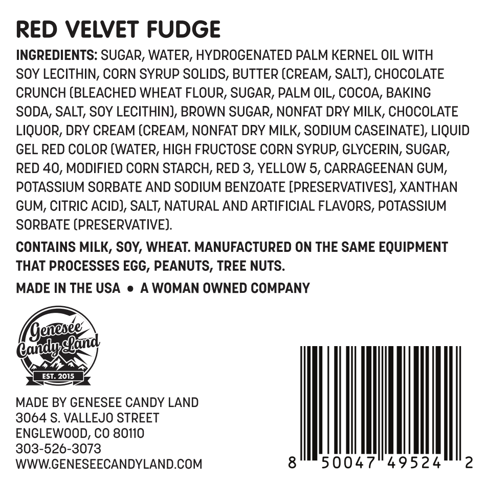 Red Velvet Fudge
