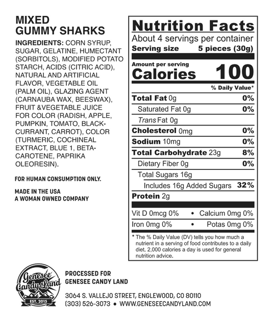 Shark Bait (Mixed Gummy Sharks)