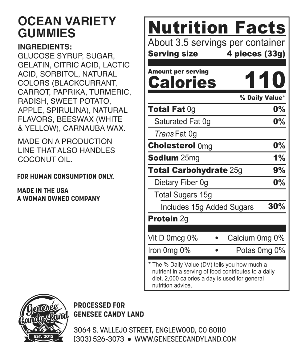 Dolphin Delights (Ocean Variety Gummies)