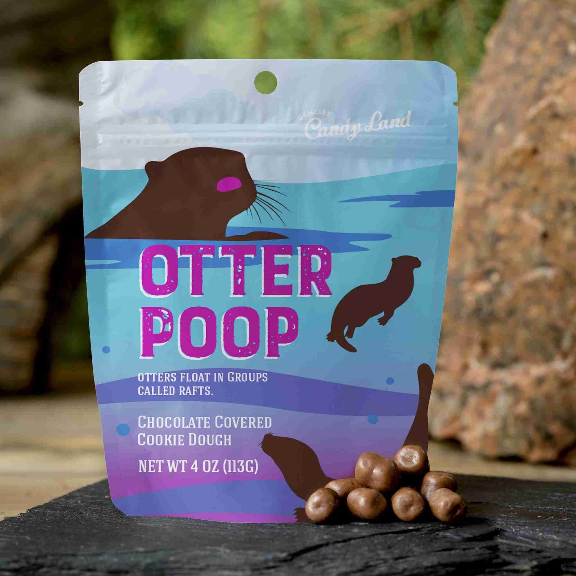 Otter Poop Animal Trackers poop chocolate candy Genesee Candy Land Wholesale