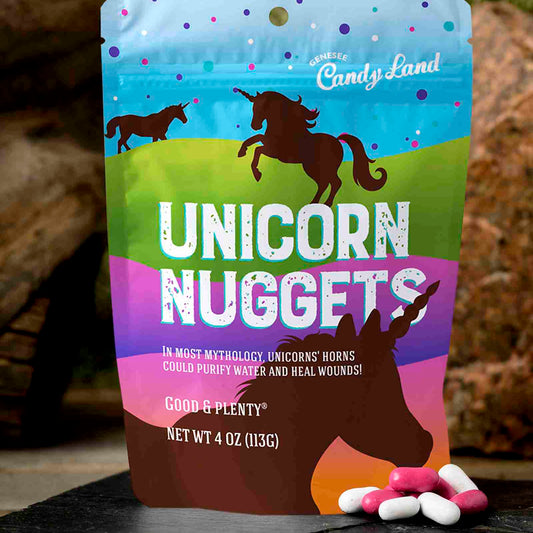 Unicorn Nuggets Animal Trackers good & Plenty candy pouch Genesee Candy Land Wholesale