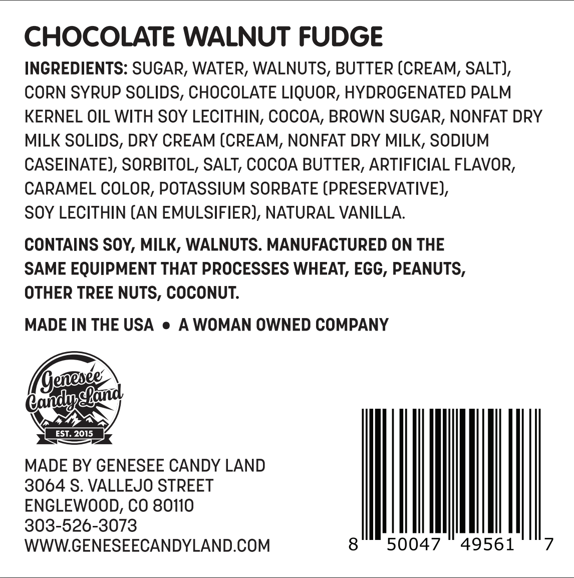 Chocolate Walnut Fudge